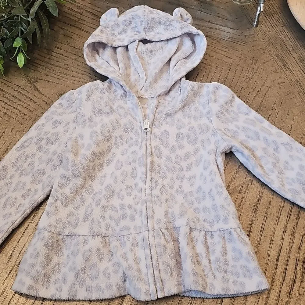 The Children's Place Leopard Fleece Jacket 3T